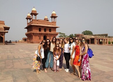 Vanuit Jaipur: Zonsopgang Taj Mahal & Agra Fort met Fatehpur Sikri