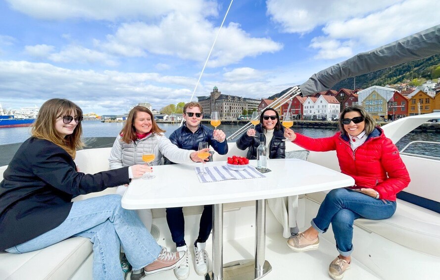 Picture 1 for Activity Bergen: Private Evening Yacht Cruise with Snacks and Wine