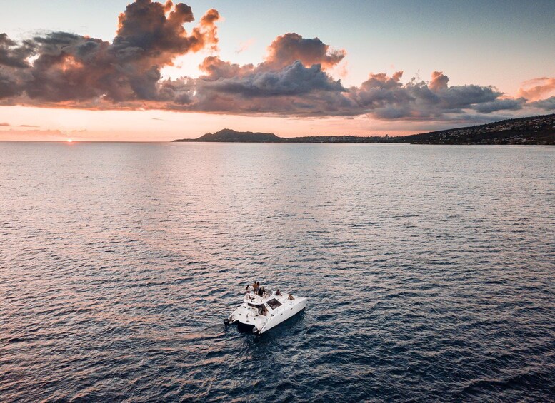 Picture 7 for Activity Oahu: Private Catamaran Sunset Cruise & Optional Snorkeling