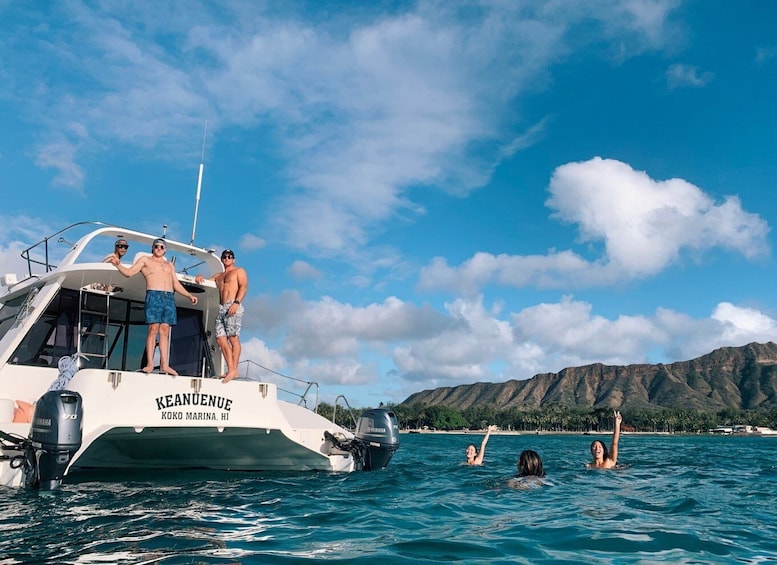 Picture 9 for Activity Oahu: Private Catamaran Sunset Cruise with A Guide