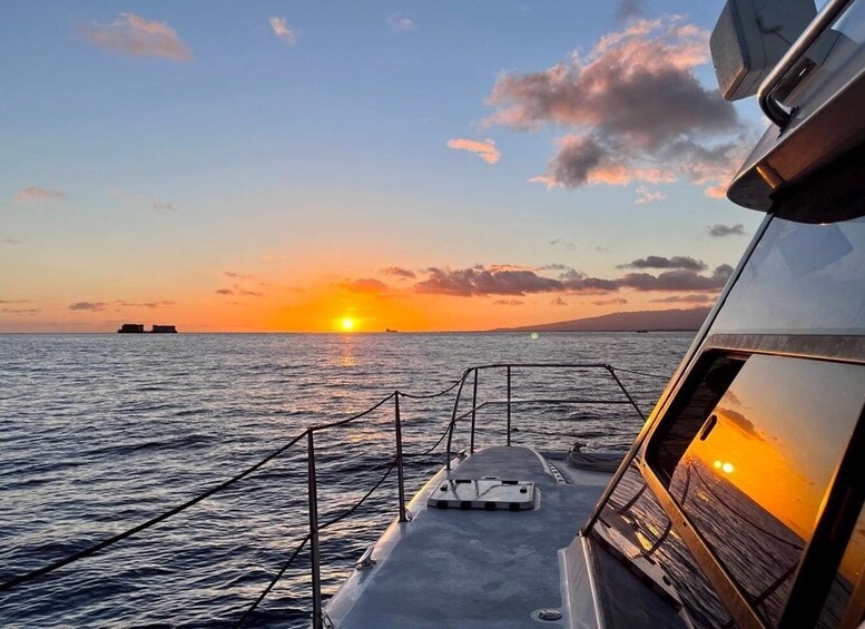 Picture 2 for Activity Oahu: Private Catamaran Sunset Cruise & Optional Snorkeling