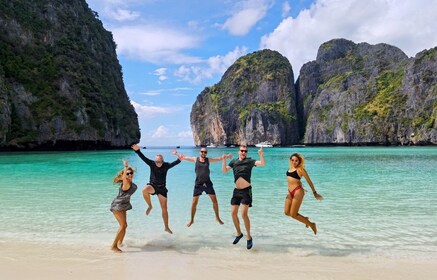 Dari Krabi: Transfer Phuket dengan Tur Perahu Longtail Phi Phi