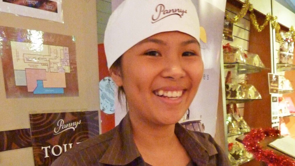 Show item 4 of 4. Woman at the Amazing World of Chocolate in Australia