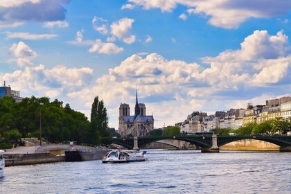 Paris: Seine-Kreuzfahrt mit Imbiss/Optionales Eiffelturm-Ticket