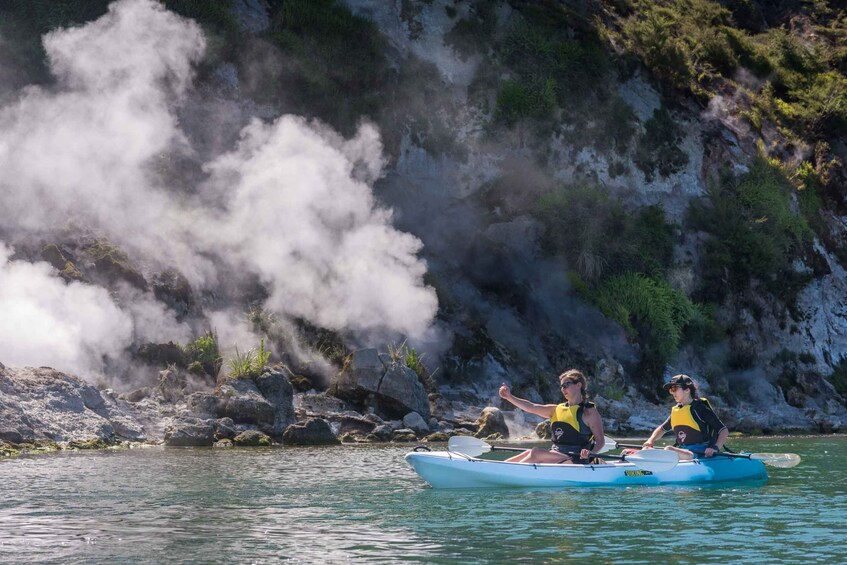 Picture 5 for Activity Rotorua: Waimangu Volcanic Valley Steaming Cliffs Kayak Tour
