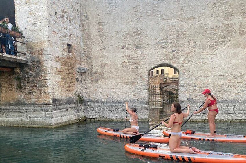 Paddling within the castle walls
