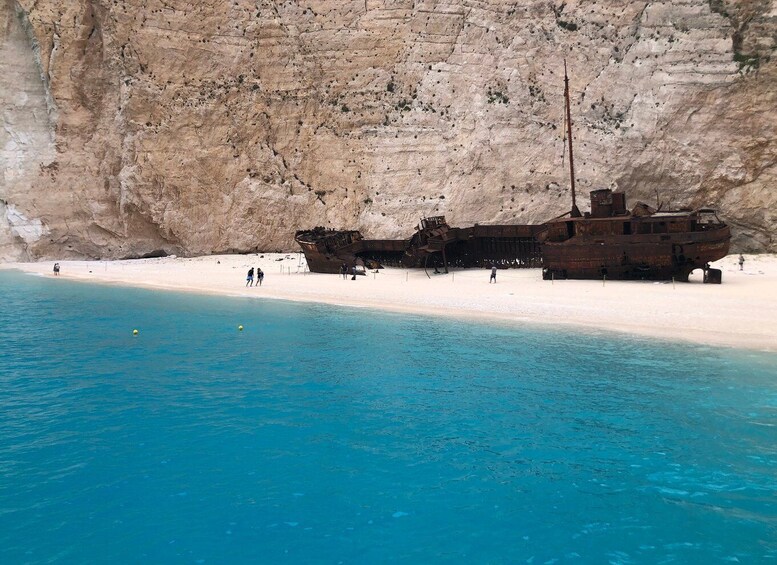 Picture 9 for Activity Navagio Beach: Day Tour of Shipwreck Beach & the Blue Caves