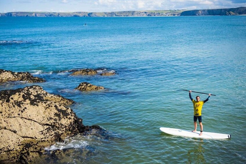 Picture 2 for Activity Newquay: Paddleboarding Lesson & Tour