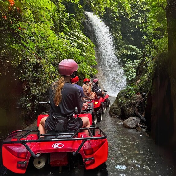 Picture 1 for Activity Ubud: Jungle, Waterfall, and Tunnel ATV Tour & Lunch Options