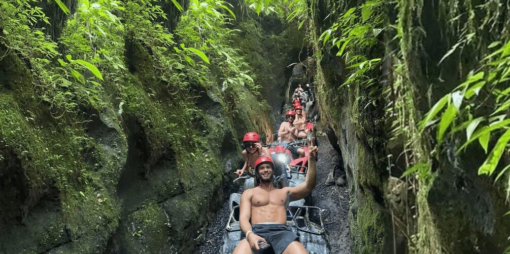 Picture 1 for Activity Ubud: Jungle, Waterfall, and Tunnel ATV Tour & Lunch Options