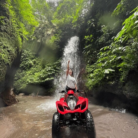 Ubud: Jungle, Waterfall, and Tunnel ATV Tour & Lunch Options