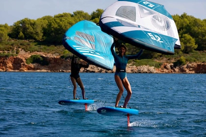 Fornells: Wing Foil Lesson with Gear in Menorca