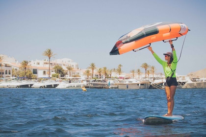 Fornells: Wing Foil Lesson with Gear in Menorca