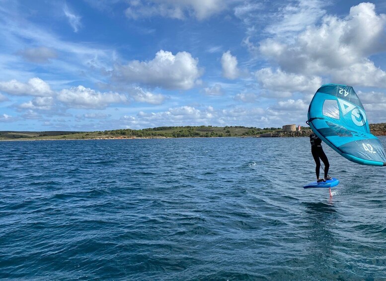 Picture 4 for Activity Fornells: Wing Foil Lesson with Gear in Menorca