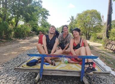 Battambang: Tuk-Tuk, Bamboo Train, Killing/Bat Caves, Sunset