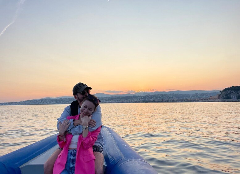 Picture 2 for Activity Nice: Sunset Boat Tour with Wine and Local Snacks