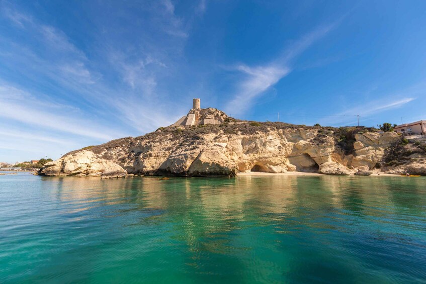 Picture 5 for Activity Cagliari: Sunset Boat Tour with Prosecco e Diving