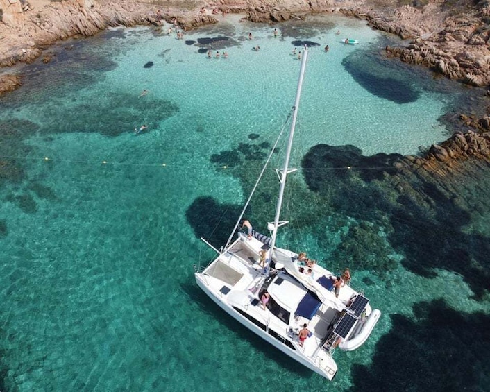 Picture 9 for Activity From Palau: Maddalena Archipelago Catamaran Tour with Lunch