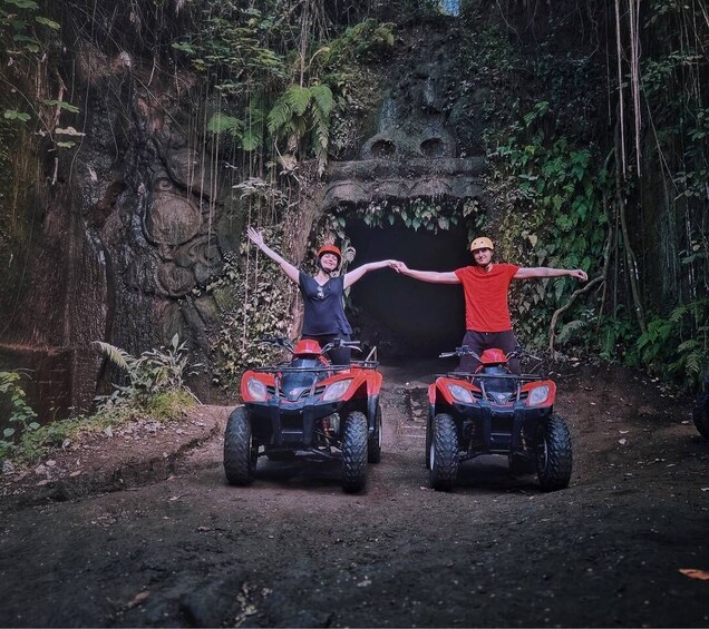 Picture 2 for Activity Bali: Ubud Gorilla Cave Track ATV & Waterfall Tour with Meal