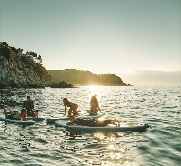 Picture 3 for Activity Lloret de Mar: Sunrise Paddle Board Ride with Instructor