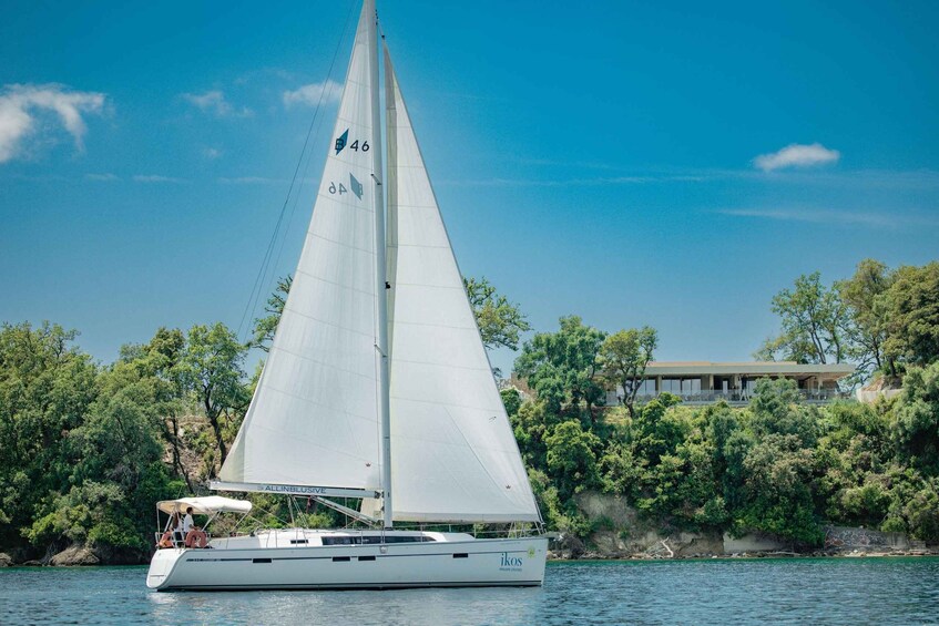 Picture 4 for Activity Corfu: Private Sailboat Sunset Cruise with Snacks and Drinks