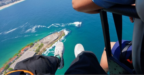 Helicopter flight no doors in Rio de Janeiro