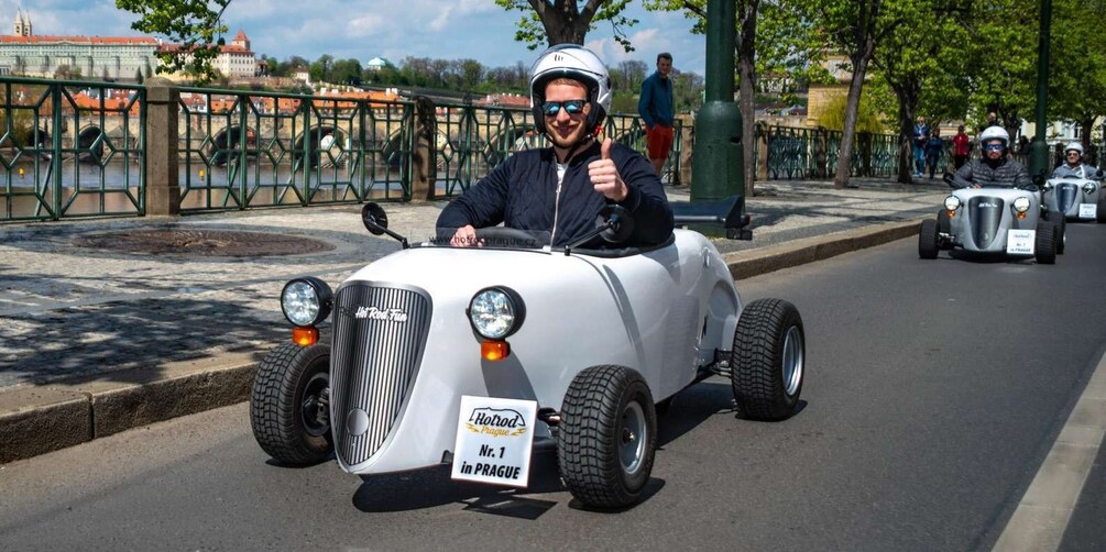 Picture 1 for Activity Prague: Sightseeing Tour in a Mini Hot Rod