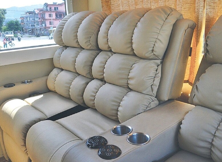 Kathmandu to Pokhara: Luxury Sofa Bus Transfer