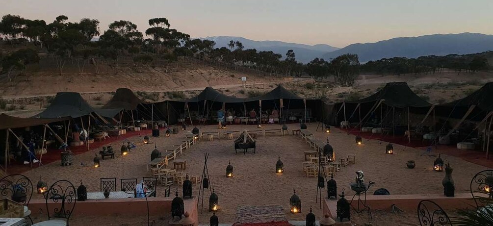 Picture 2 for Activity Dinner under the sky with spectacl&camel ride agafay desert