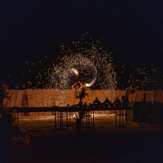 Picture 1 for Activity Dinner under the sky with spectacl&camel ride agafay desert