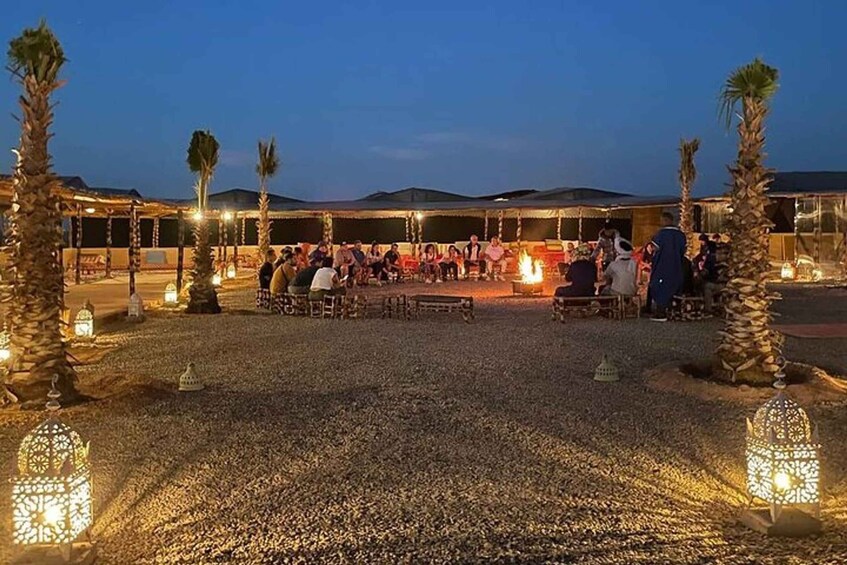 Picture 8 for Activity Dinner under the sky with spectacl&camel ride agafay desert