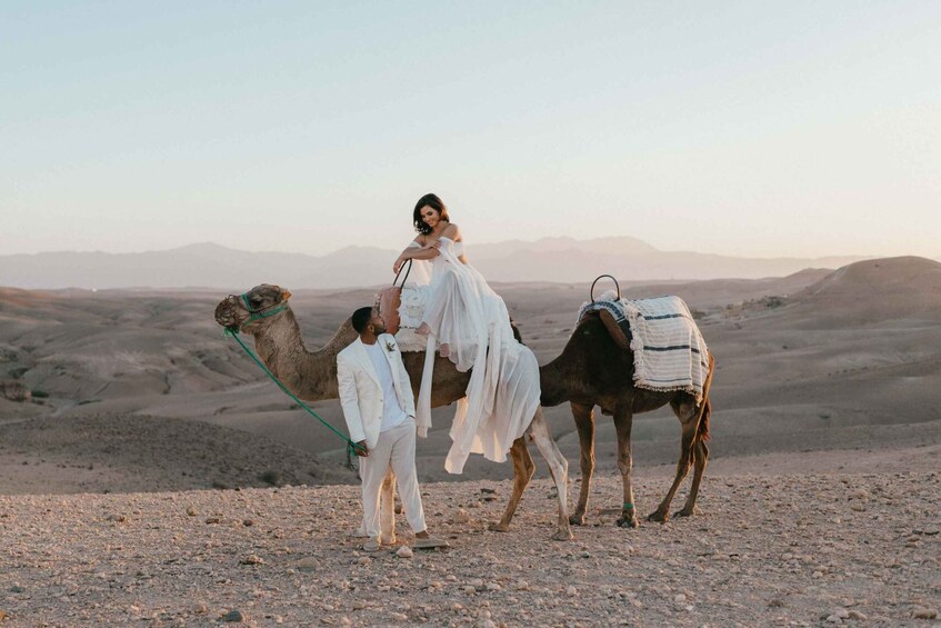 Picture 3 for Activity Dinner under the sky with spectacl&camel ride agafay desert