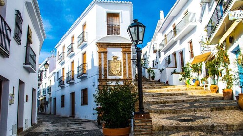 Málaga: Excursión de un día a Frigiliana y Nerja con Catas de Luz