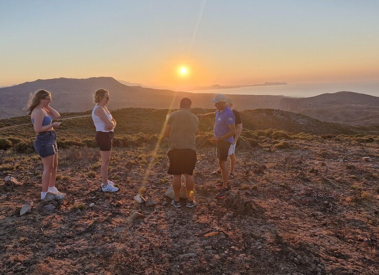 Picture 1 for Activity Rethymo: Landrover Safari Sunset Tour with Dinner and Drink