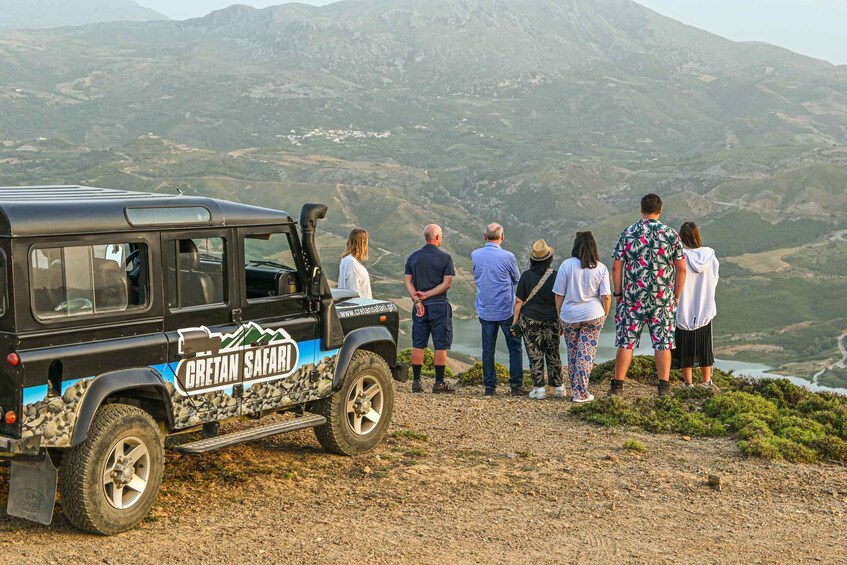 Picture 2 for Activity Rethymo: Landrover Safari Sunset Tour with Dinner and Drink