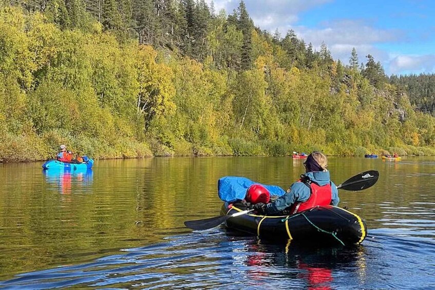 Whitewater packrafting in River Juutua