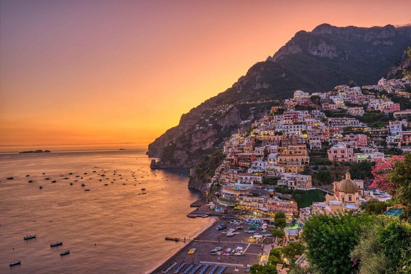 Picture 1 for Activity Amalfi: Amalfi Coast and Positano Sunset Cruise with Drinks