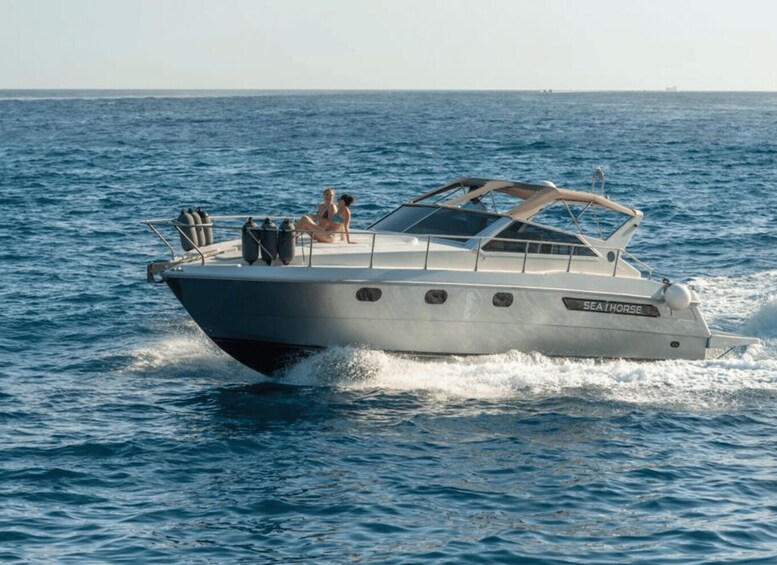 Picture 9 for Activity Amalfi: Sunset Cruise Swimm Caves Beaches Positano Prosecco