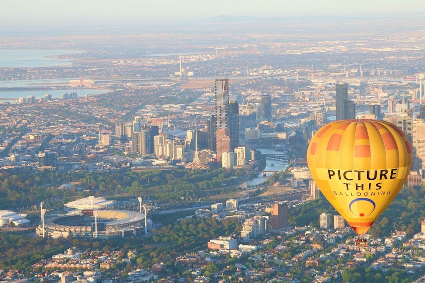 Picture 1 for Activity Melbourne: Sunrise Hot Air Balloon Experience with Breakfast