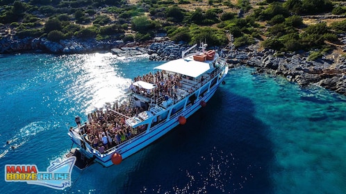 Malia: Booze Cruise Boat Party with Live Dj