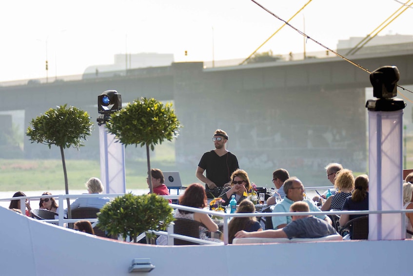 Picture 1 for Activity Düsseldorf: 2-Hour Evening Rhine River Cruise with Live DJ