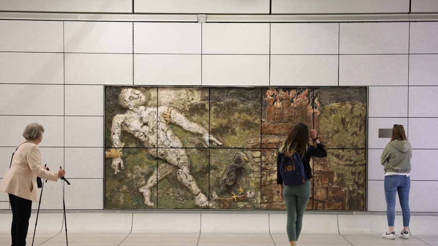 Karlsruhe Genesis - underground art by Markus Lüpertz
