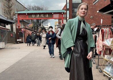 Tokyo : Asakusa Sweets hunting and Kimono Shopping Tour