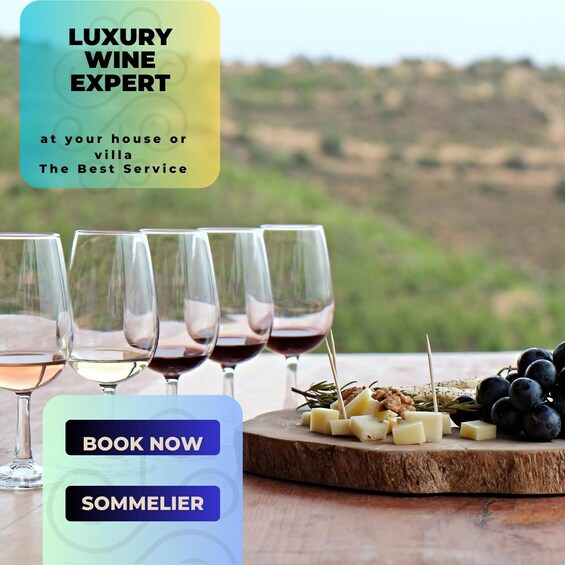 Luxury private wine tasting in Cyprus with Sommelier