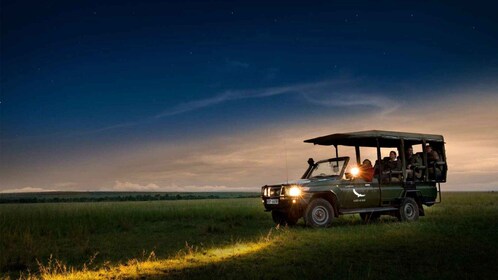 Victoria Falls: Big 5 Night Rhino Game Drive + Bush Dinner