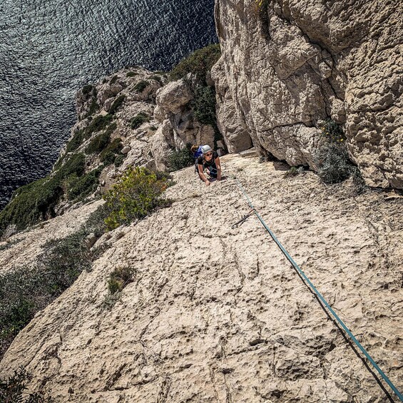 Picture 3 for Activity Multi Pitch Climb Session in the Calanques near Marseille