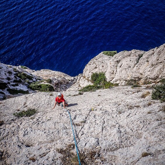 Picture 10 for Activity Multi Pitch Climb Session in the Calanques near Marseille