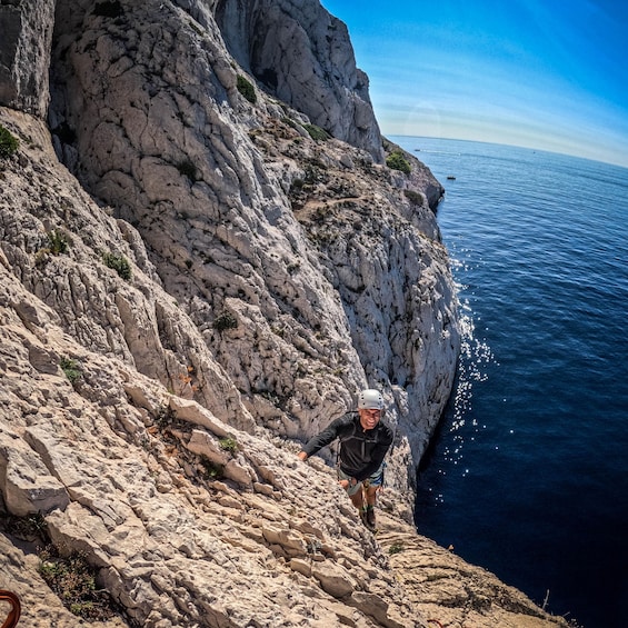 Picture 1 for Activity Multi Pitch Climb Session in the Calanques near Marseille