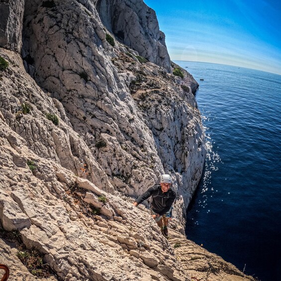 Picture 1 for Activity Multi Pitch Climb Session in the Calanques near Marseille