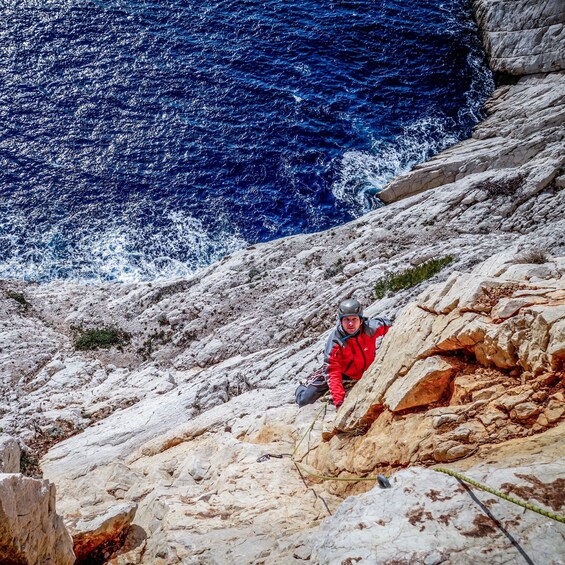 Picture 9 for Activity Multi Pitch Climb Session in the Calanques near Marseille
